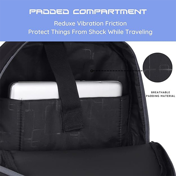 WILDHORN Peru Laptop Backpack (Black & Blue)-3