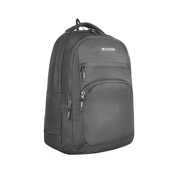 WILDHORN Arezzo Laptop Backpack with Custom Logo (Grey)-1