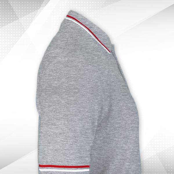 AWG Sport Giza Polo T-shirt for Men Grey Melange – Custom Logo Left Chest-3