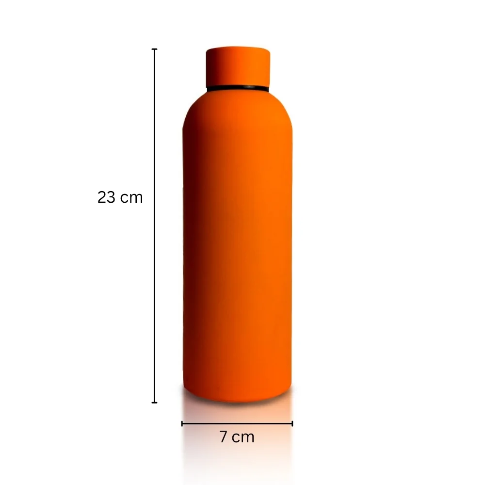 Stainless Steel Rubber Coated Bottle 750ml Hot & Cold with Custom Logo Branding-4