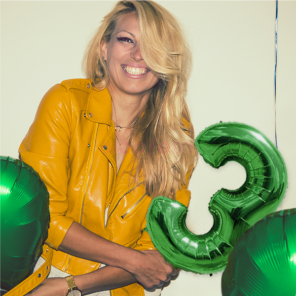 Foil Balloon Number 3 Green 16 inch-1