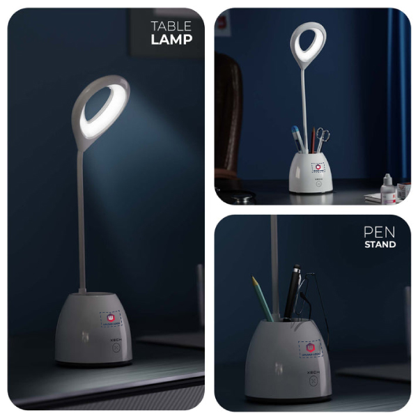 XECH T2C -  Lamp For Study With Pen Holder Rechargeable-3