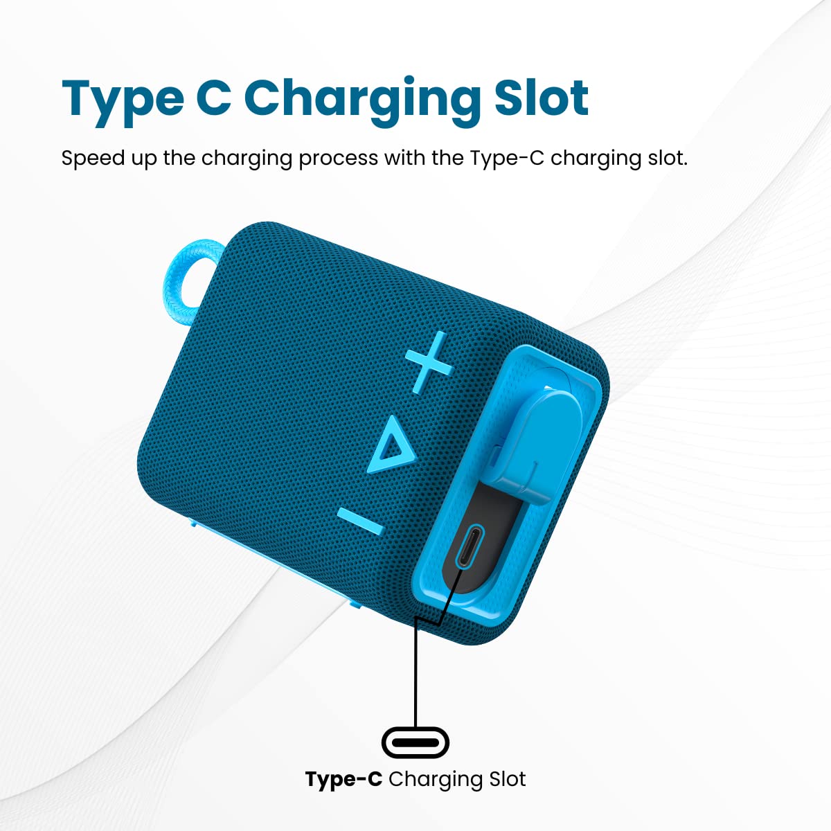 Portronics Breeze 4 Portable 5W Speaker with Mic, 8Hrs Playback (Blue)-7