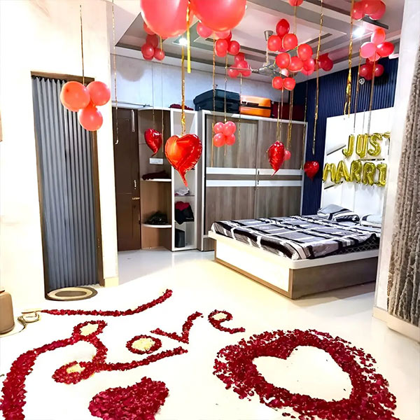 Romantic First Night Room Décoration