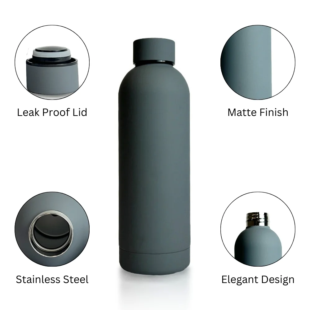 Stainless Steel Rubber Coated Bottle 750ml Hot & Cold with Custom Logo Branding-7