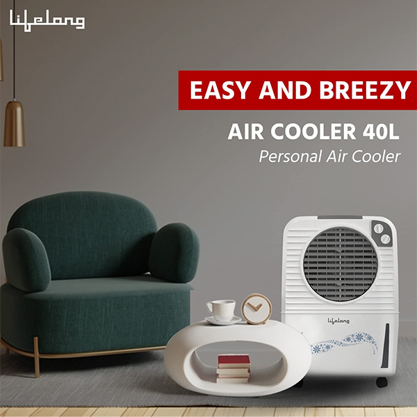Lifelong 40L Air Cooler | Ice Chamber | Powerful Air Throw-1