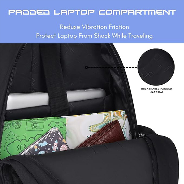 WILDHORN Logrono Laptop Backpack (Black)-3