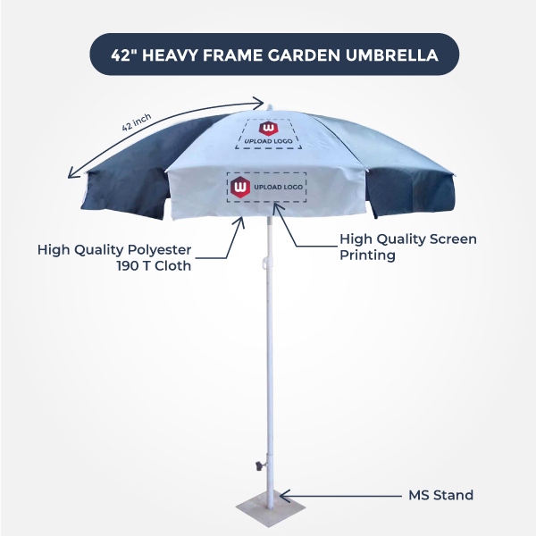 Heavy Frame Garden Promotional Umbrella 42 Inch-1