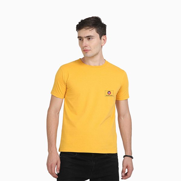 Caslay Crew Neck T-Shirt (Mustard)