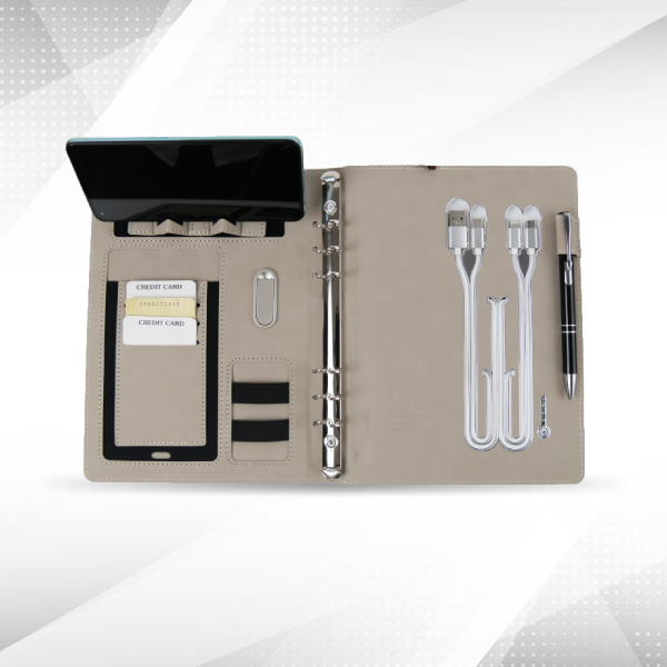 Prestige Power Bank Folder (Brown)-1