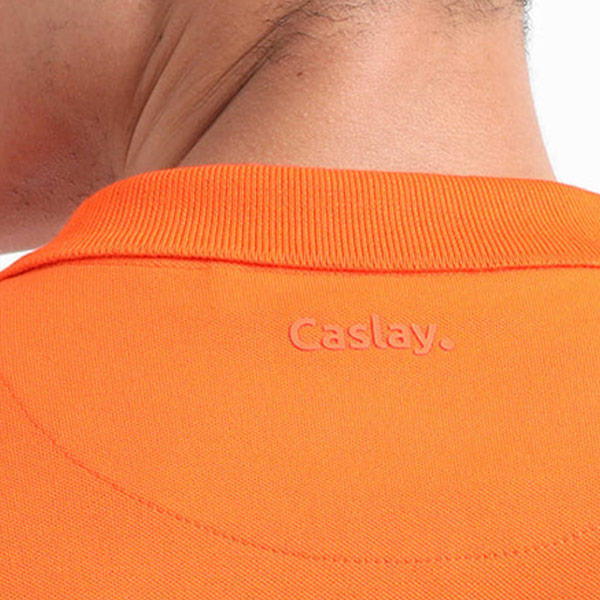 Caslay Organic Polo T-Shirt (Orange)-4