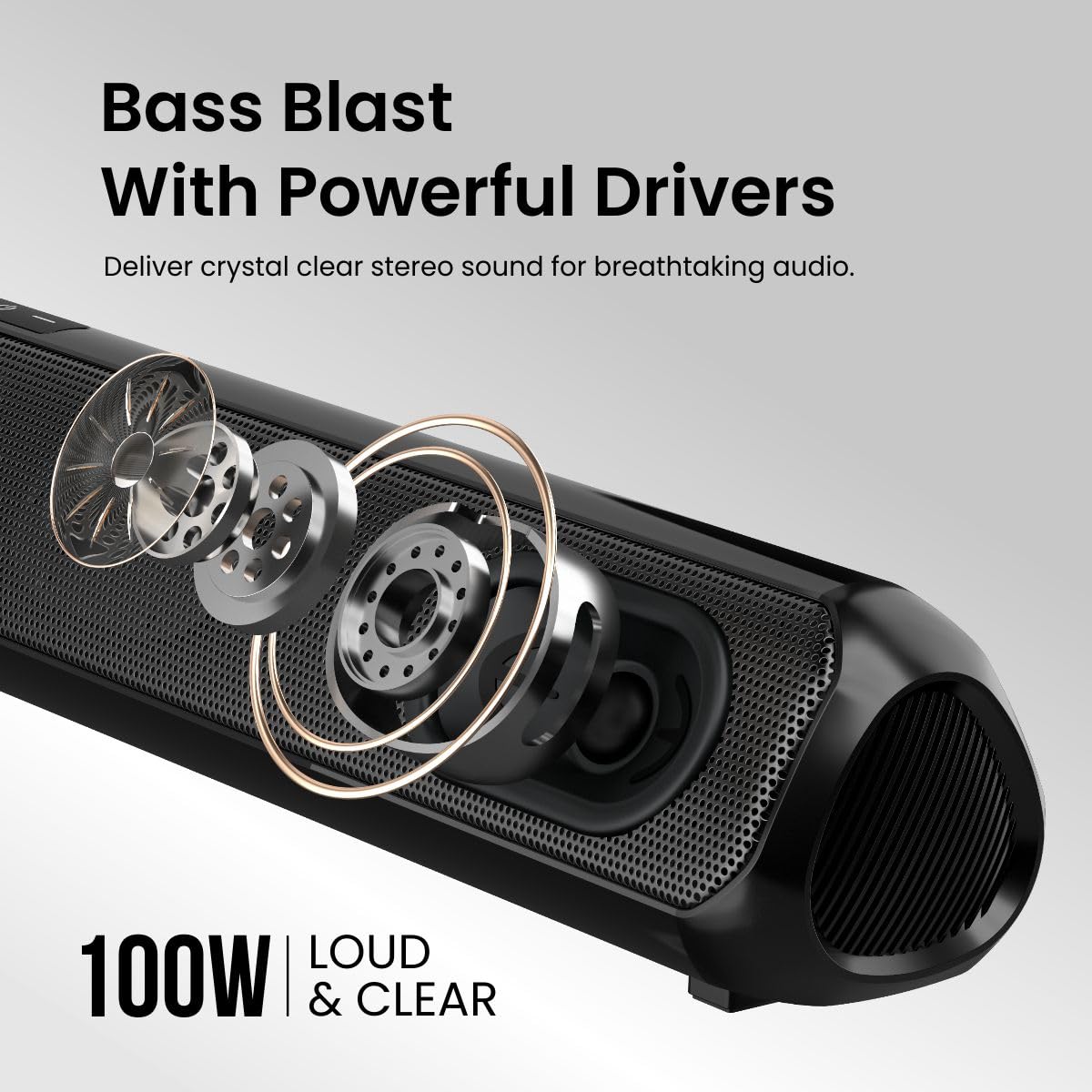 Portronics Pure Sound Pro X1 100W Bluetooth Soundbar-2