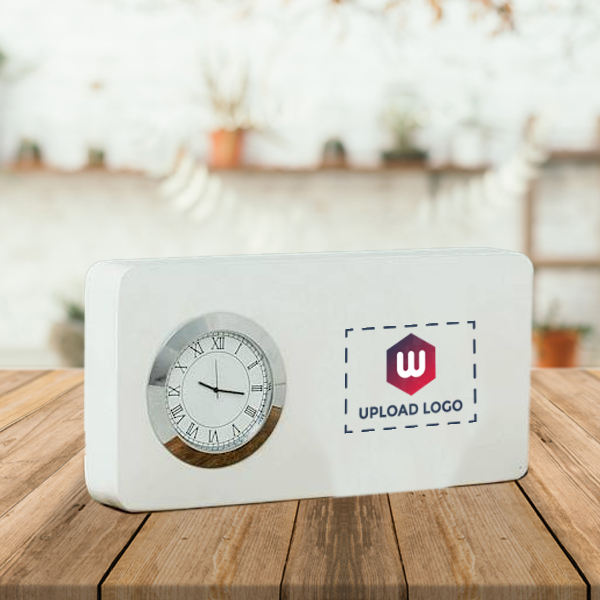 Elegant Table Clock – Personalized with Logo-1
