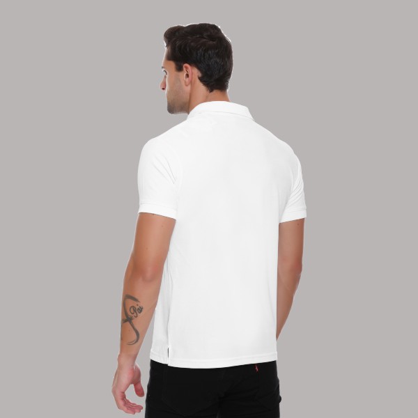Winbarg Polo T-shirt for Men (White)-4