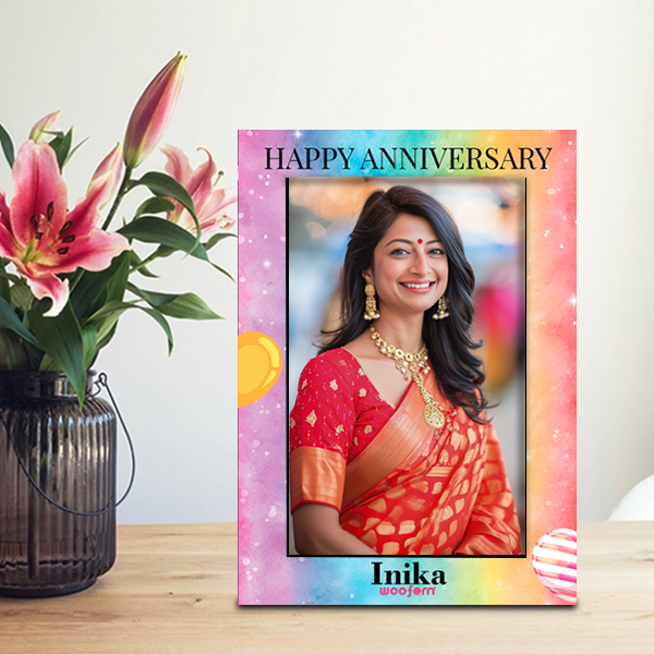 Wedding Anniversary Photo Frame with Customize-1