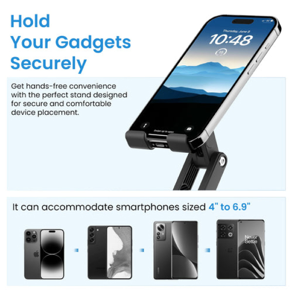 Ambrane 360° Rotation, Foldable Design Mobile Stand-4