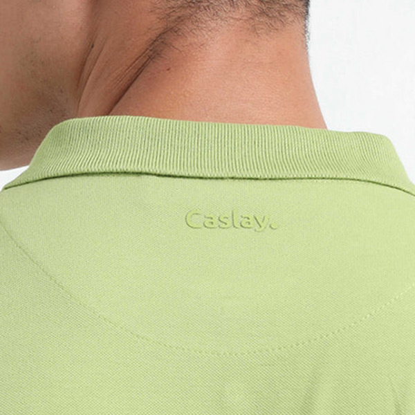 Caslay Organic Polo T-Shirt (Olive Green)-4