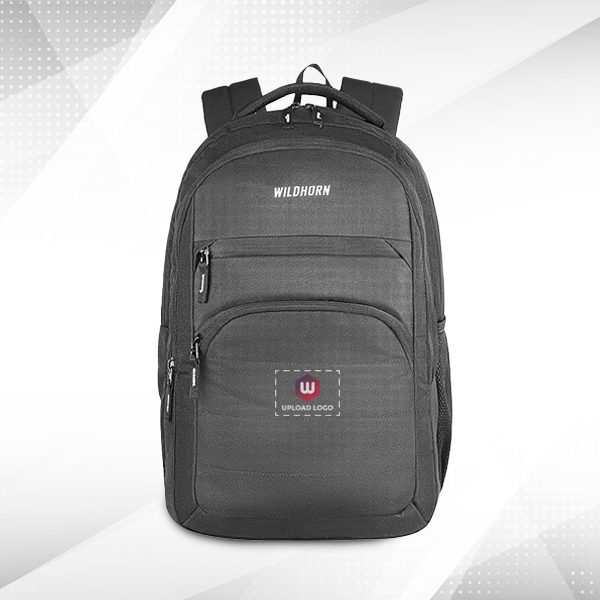 WILDHORN Arezzo Laptop Backpack with Custom Logo (Grey)