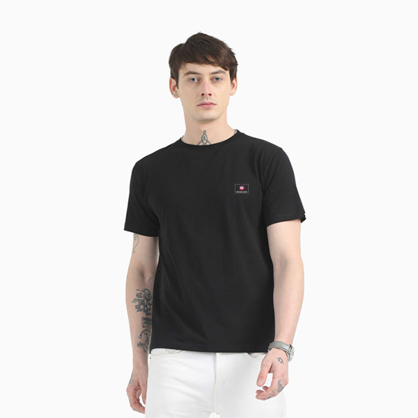 Caslay Organic Crew Neck T-Shirt (Black)