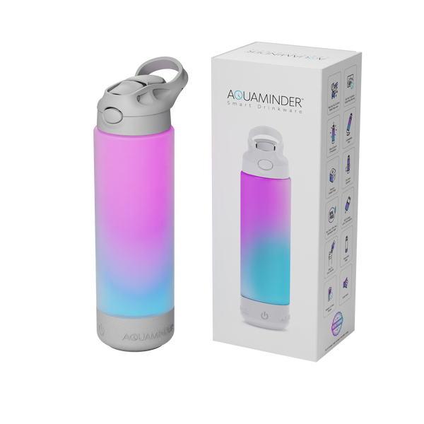 Aquaminder Smart Water Bottle with Smart Sipper Indus 770ml - Grey