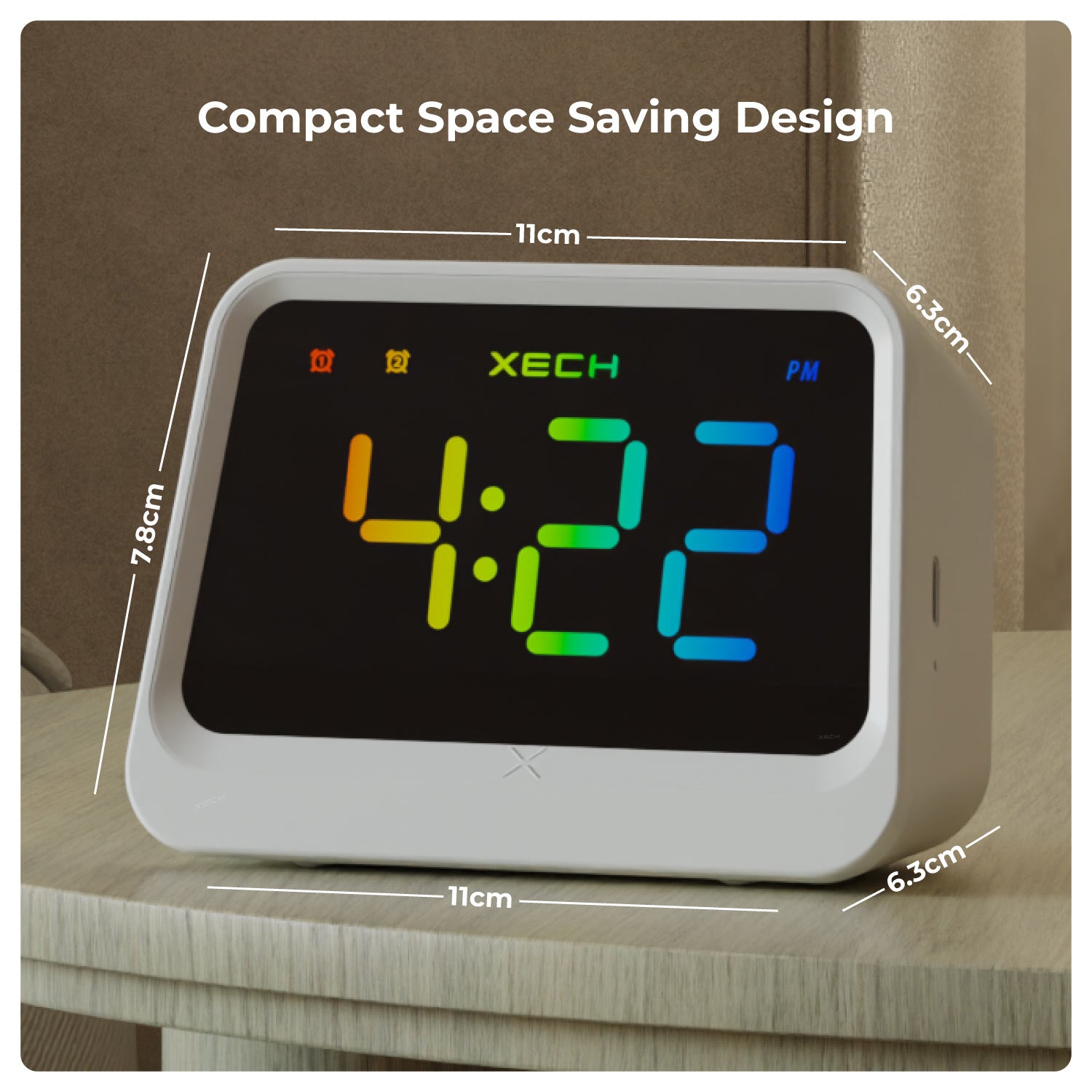 XECH Prism Lite Desktop Clock for Custom Corporate Gifts-2
