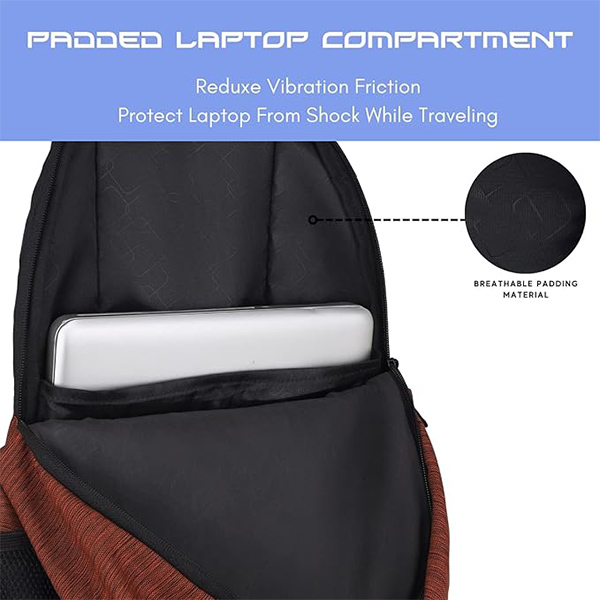 WILDHORN Debrecen Laptop Backpack (Orange & Black)-3