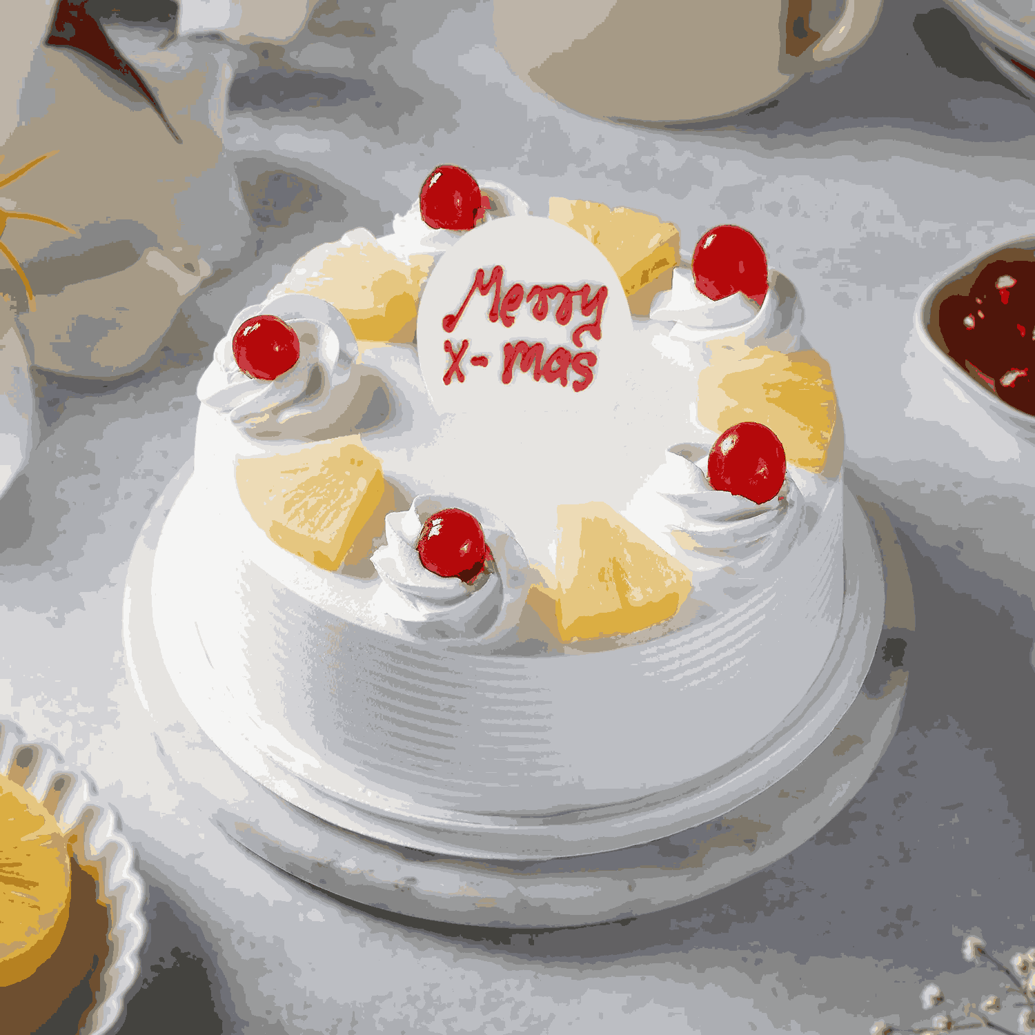 Delicious Pineapple Cake Half kg-1