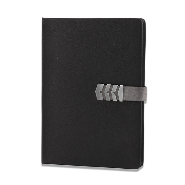 Customized 3-in-1 Combo Diary, Pen & Keychain Gift Set for Employees (Black)-1