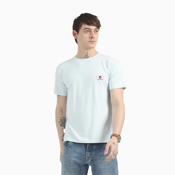 Caslay Organic Crew Neck T-Shirt (Ice Water )
