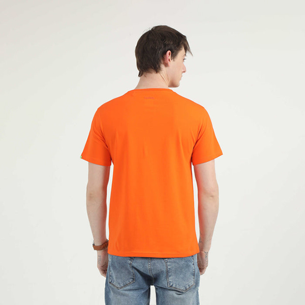 Caslay Organic Crew Neck T-Shirt (Orange)-2