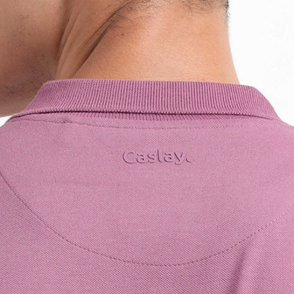 Caslay Organic Polo T-Shirt (Purple)-4