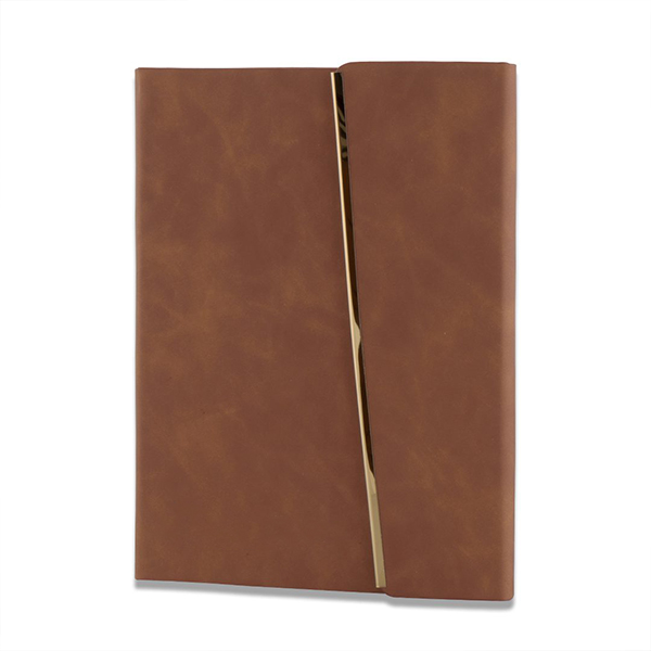 Customized 3-in-1 Combo Diary, Pen & Keychain Gift Set for Employees (Brown & Gold)-1