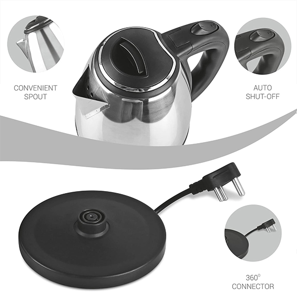 MILTON Insta Electric Kettle - Auto Cut-off, Detachable 360 Degree Connector, Boiler for Water-2