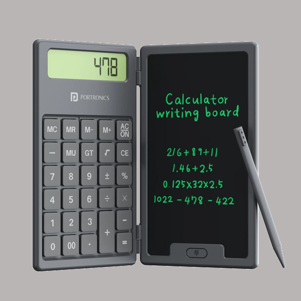 Portronics Ruffpad Calc Foldable Design | 6.5 Inches Screen | Calculator-0