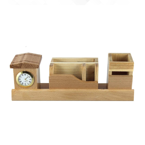 Multifunctional Wooden Desk Organizer-3