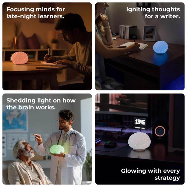 XECH Brain Lamp Premium Ambient RGB Desk Light – Custom Branding Unique Corporate Gift-5