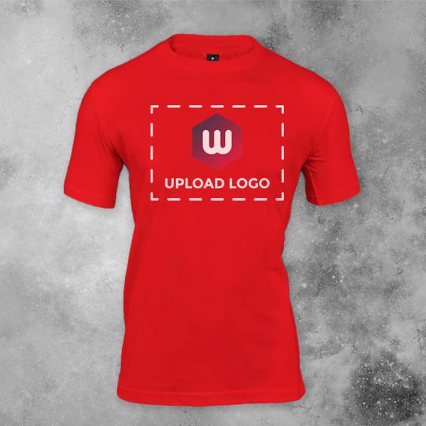 Skinta Fit Half Sleeve Round Neck T-Shirt for Men (Red) - Custom Logo