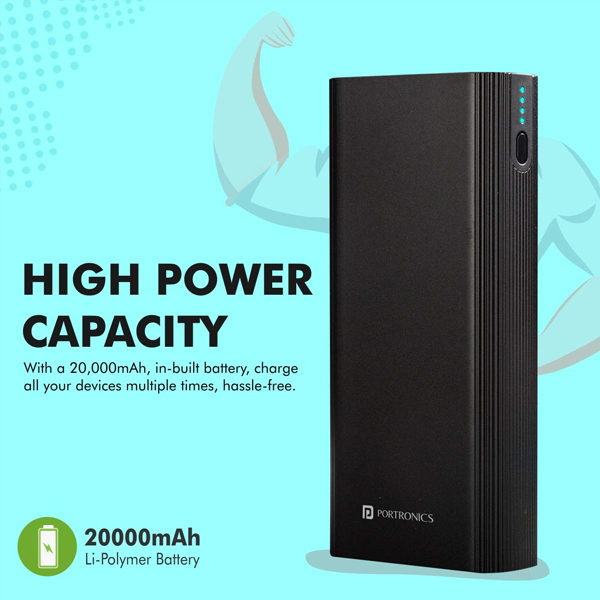 Portronics Power M 20K 20000 mAh Metal Power Bank-1