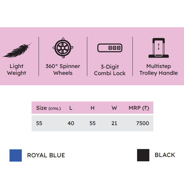 Kamiliant Martial Cabin Luggage (Black)-1