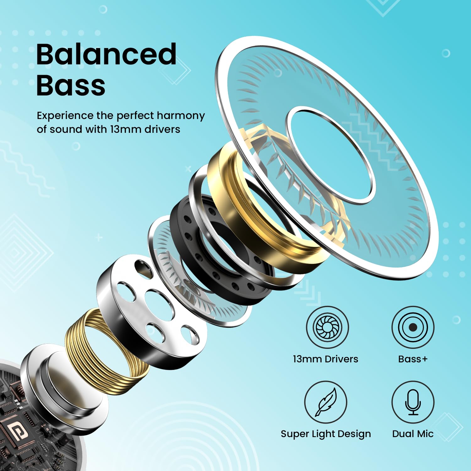 Portronics Harmonics Twins S9 Earbuds with Upto 30H Playtime (White)-7