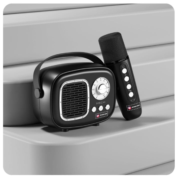 XECH RETRO JAM - Karaoke Speaker with Mic-1