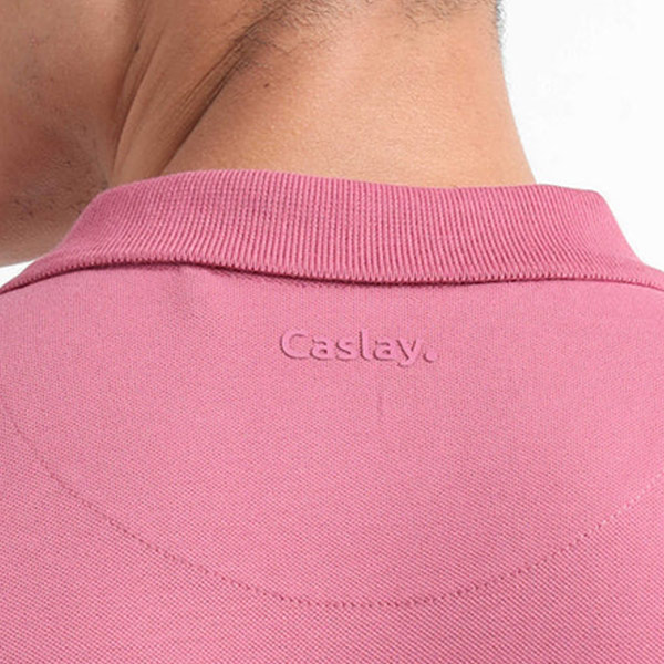 Caslay Organic Polo T-Shirt (Red Violet)-4