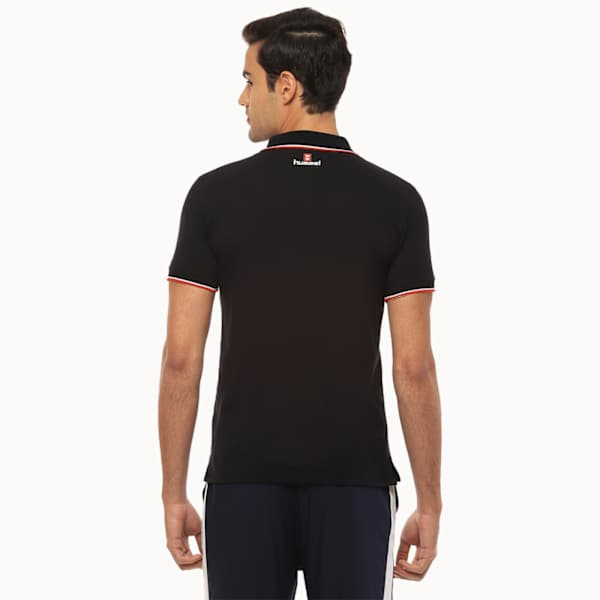 Hummel Eunice Collared Black T-shirt - Custom Logo-2