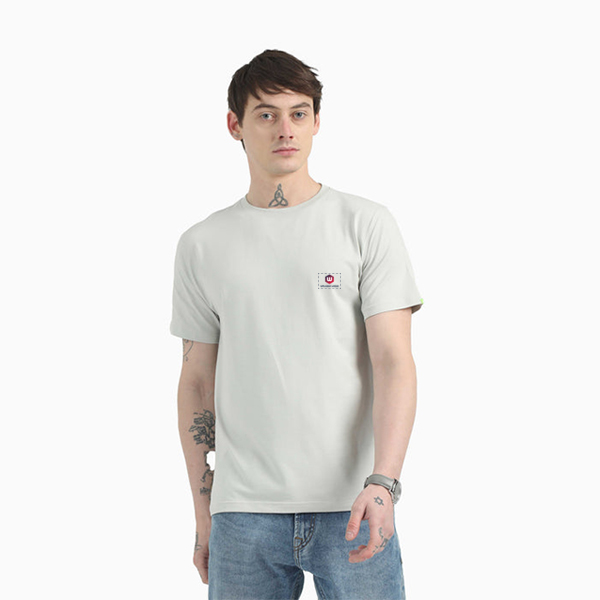 Caslay Organic Crew Neck T-Shirt (Stom Grey)