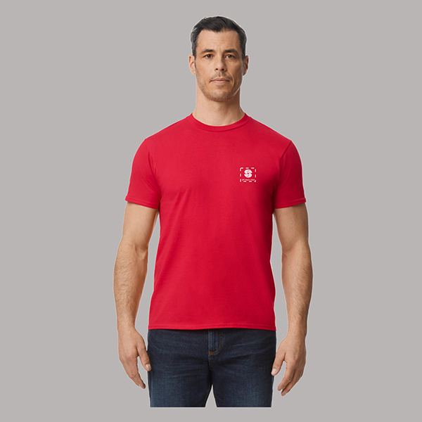 Gildan Softstyle Midweight Adult Round Neck T-Shirt Red