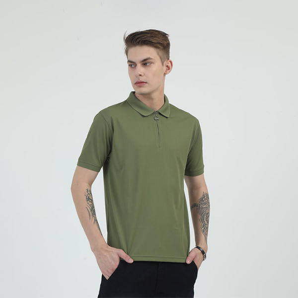Caslay Quick Dry Polo T-Shirt (Olive Green)-2