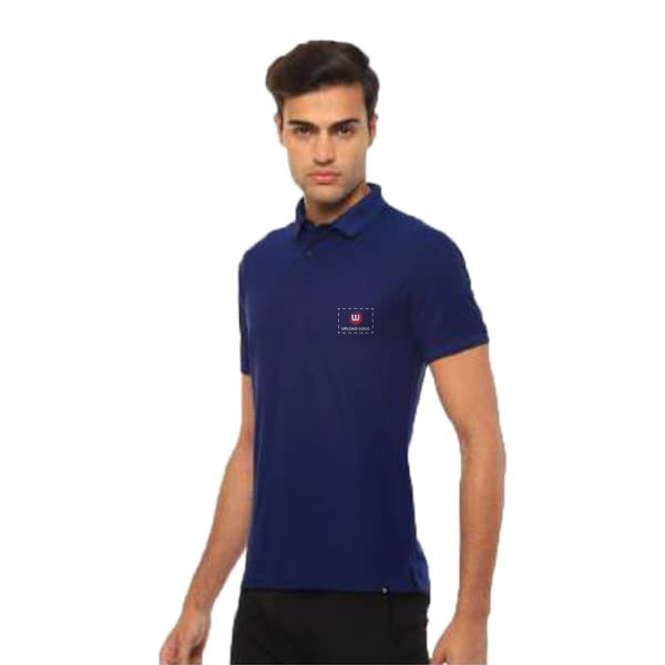 Hummel Classic Comfort Polo T-shirt (Blue) - Custom Logo-1