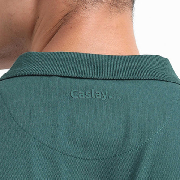 Caslay Organic Polo T-Shirt (Forest Green)-4