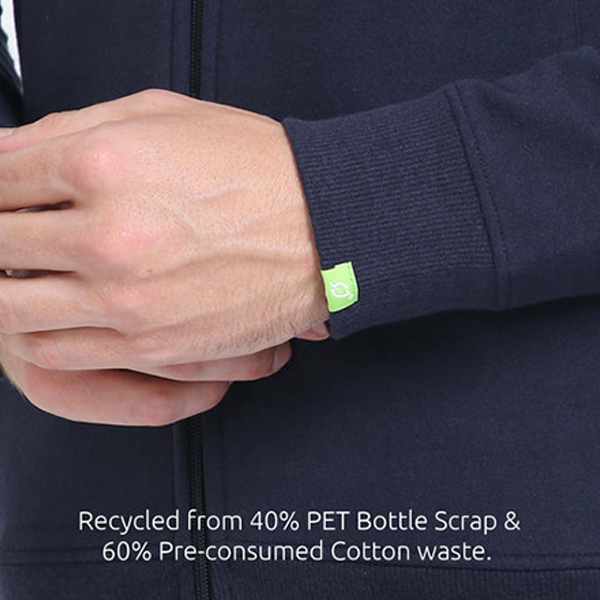 Caslay High Neck Jacket with Custom Logo (Navy Blue)-1