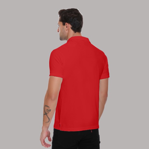 Winbarg Polo T-shirt for Men (Red)-4
